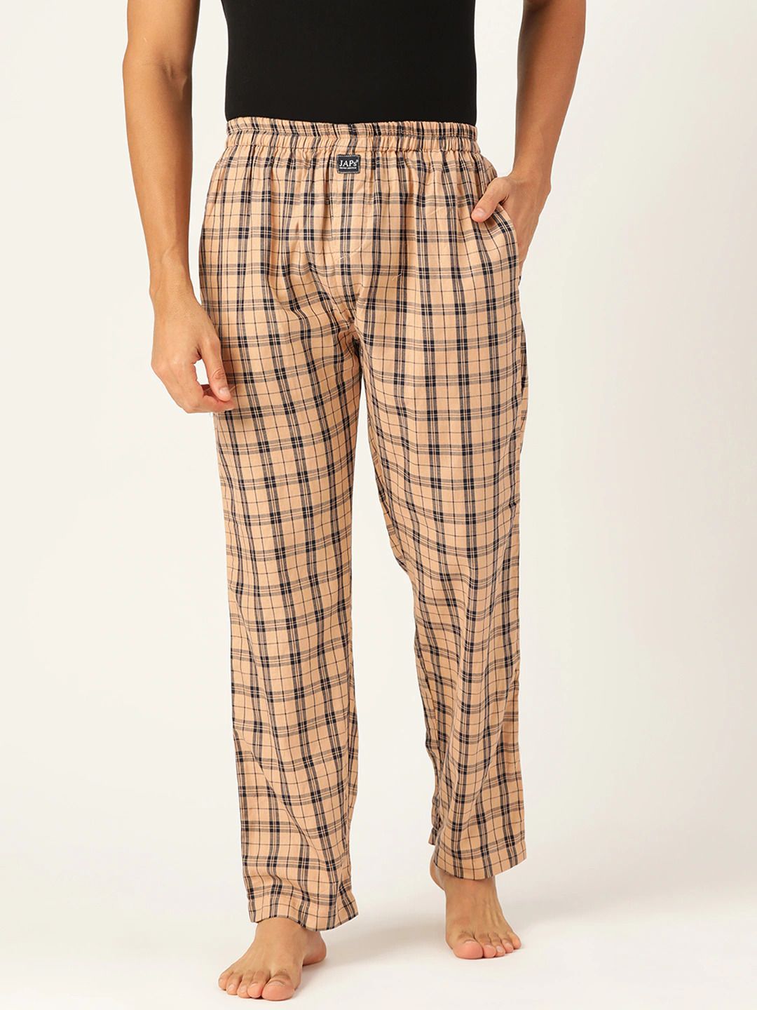 Buy STOP Womens Checked Trousers  Shoppers Stop