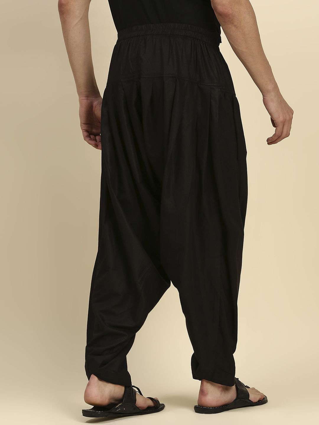 Buy online Black Solid Dhoti from Bottom Wear for Men by Veera Paridhaan  for ₹549 at 45% off | 2024 Limeroad.com
