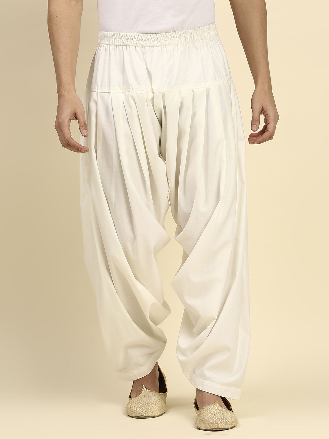 Buy Shree Women White & Multi Coloured Floral Print Patiala Pants - Patiala  for Women 268029 | Myntra