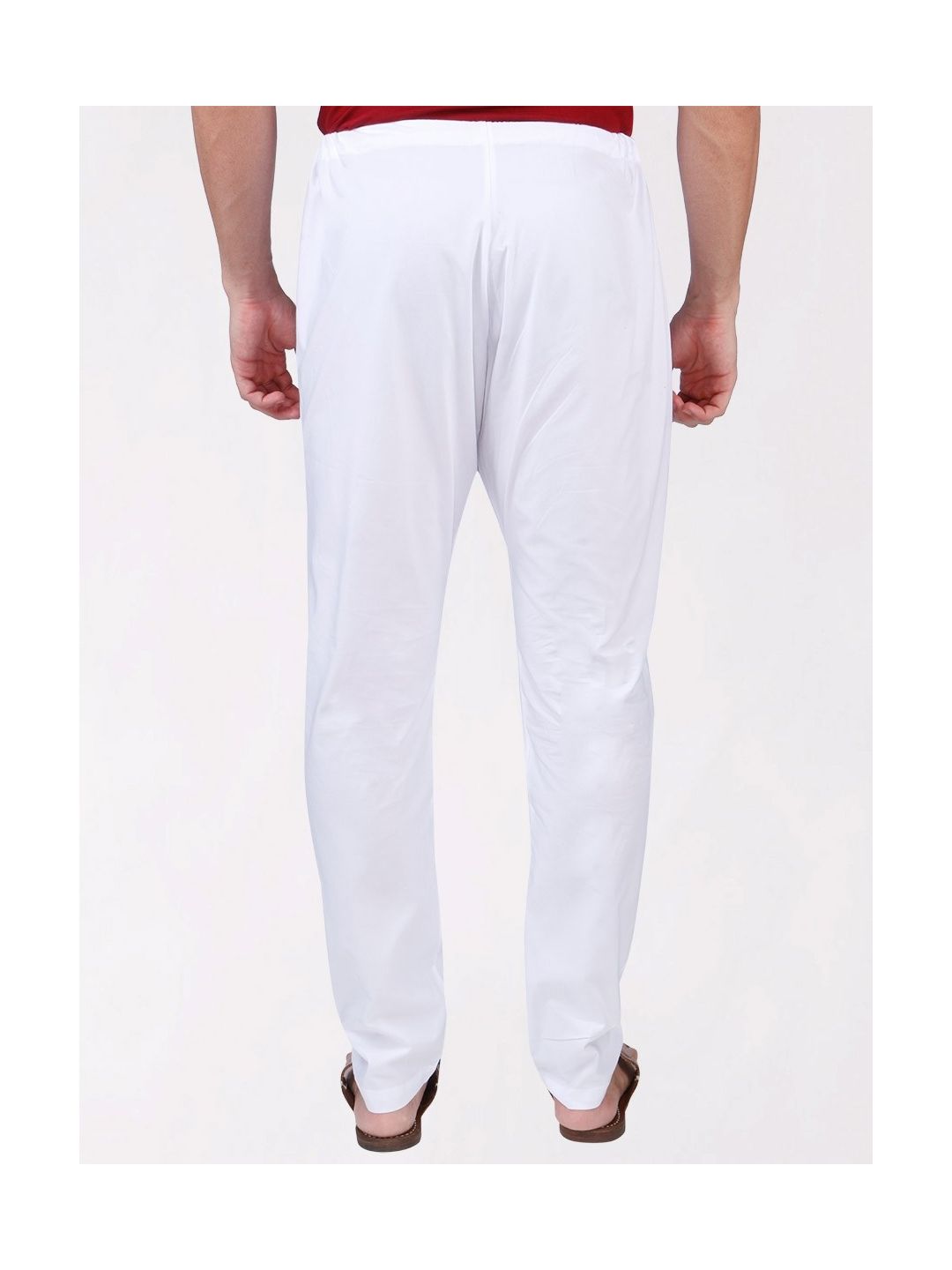 Buy White Cotton Surbhi Churidar With Zip Fly Back Pocket for Men Online at  Fabindia | 10700595