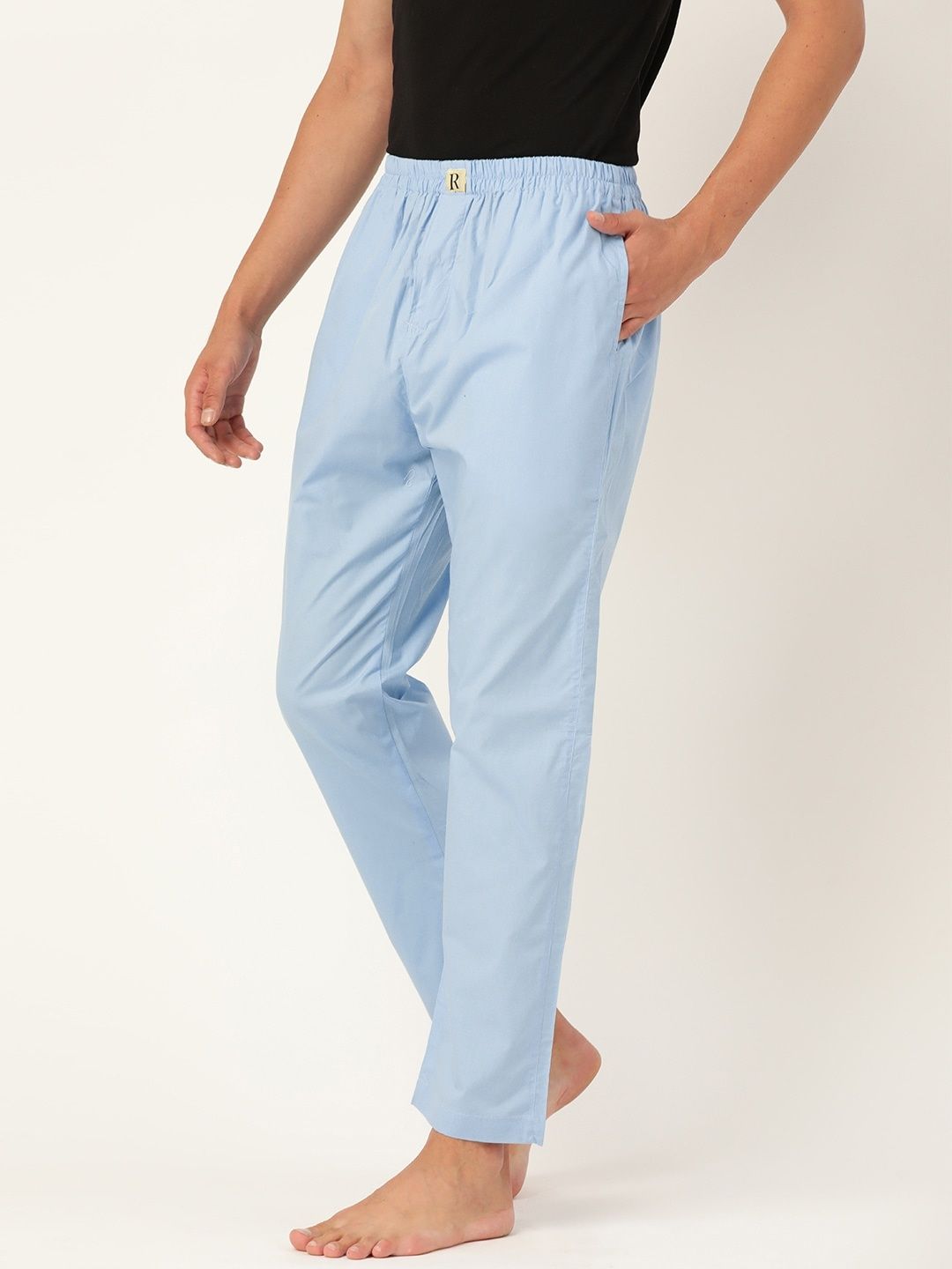 Pink straight fit cotton pant | Kiran's Boutique